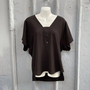 Luna Black Blouse,  size Small